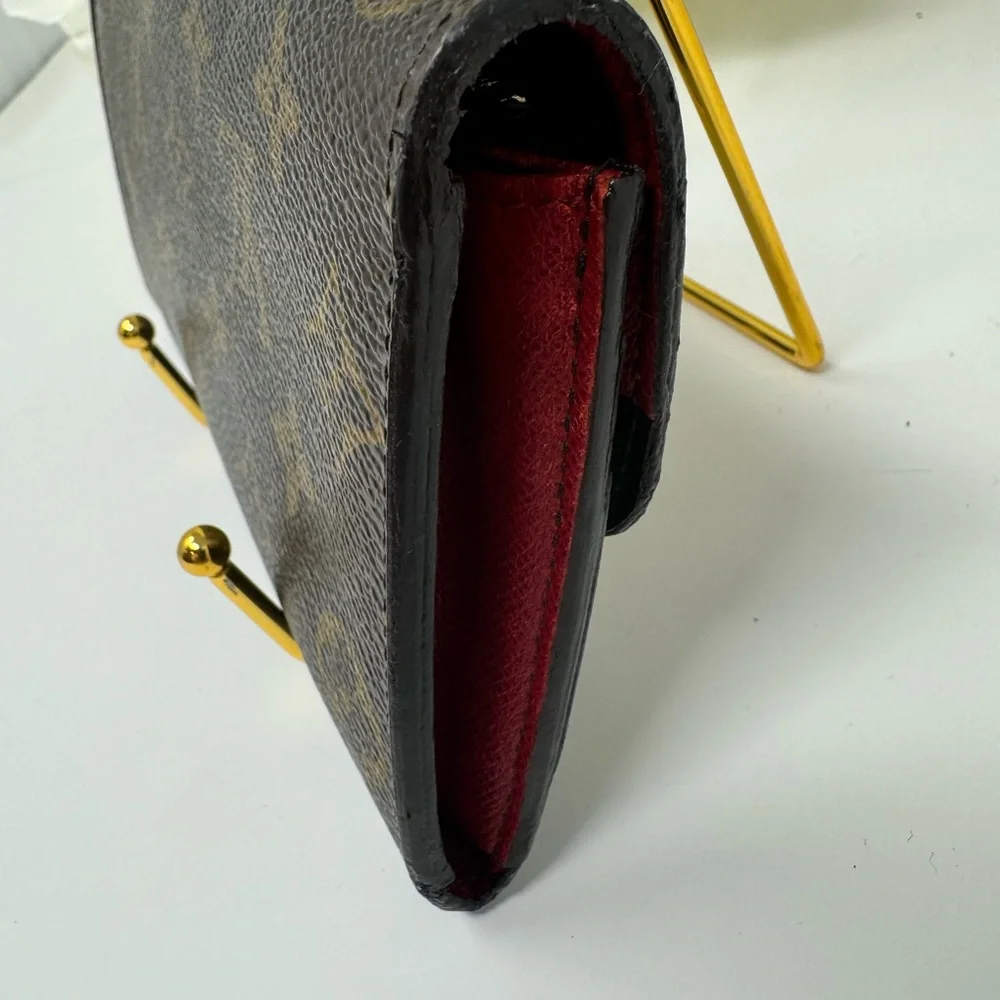 💯Authentic LOUIS VUITTON Emilie Monogram Canvas Wallet Fuchsia - Picture 2 of 5